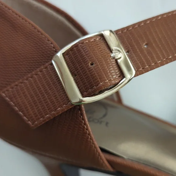 Life Stride Kamala Simply Comfort Faux Leather Pumps 9.5M Brown - Picture 7 of 16